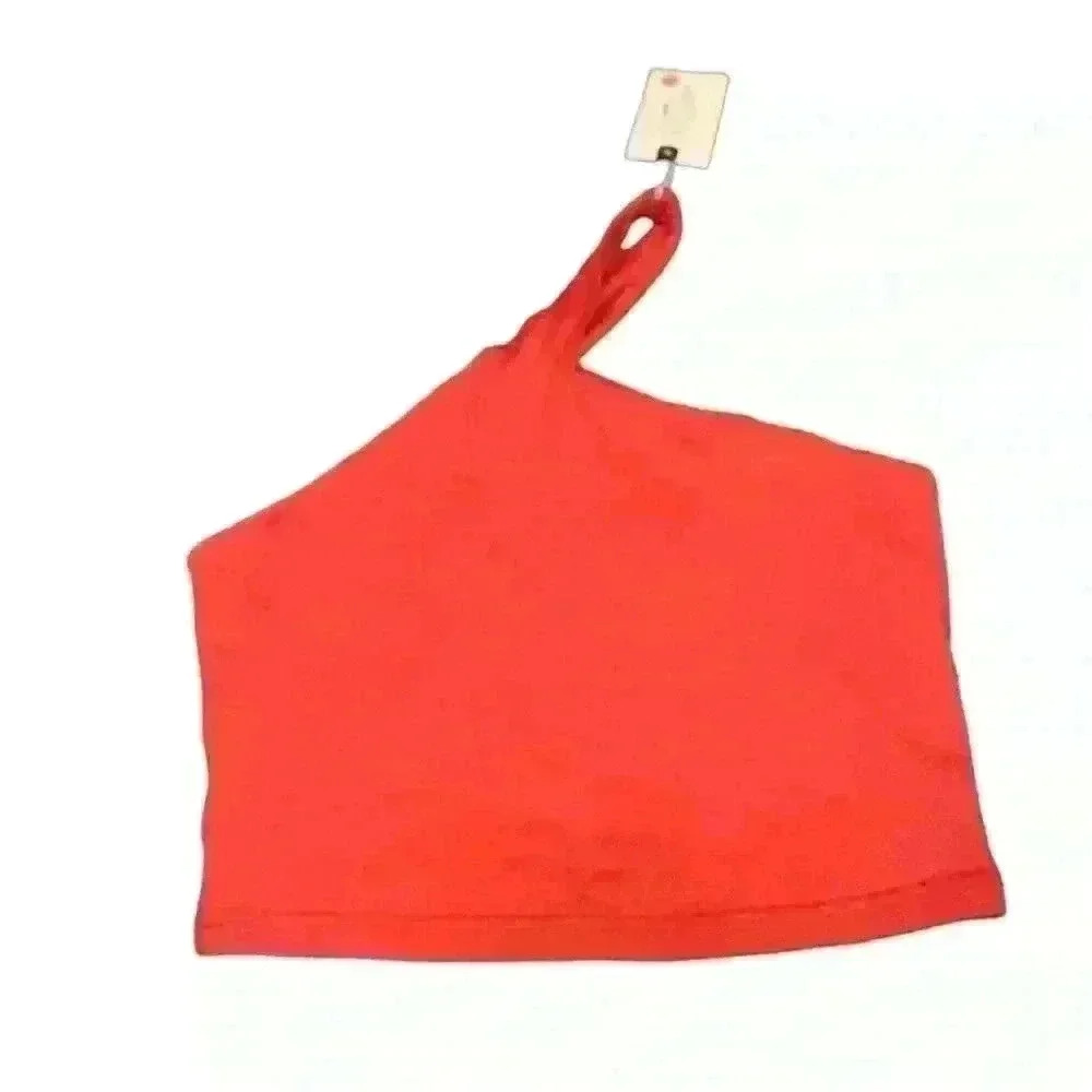 One shoulder athletic crop top SIZE M free people look a like